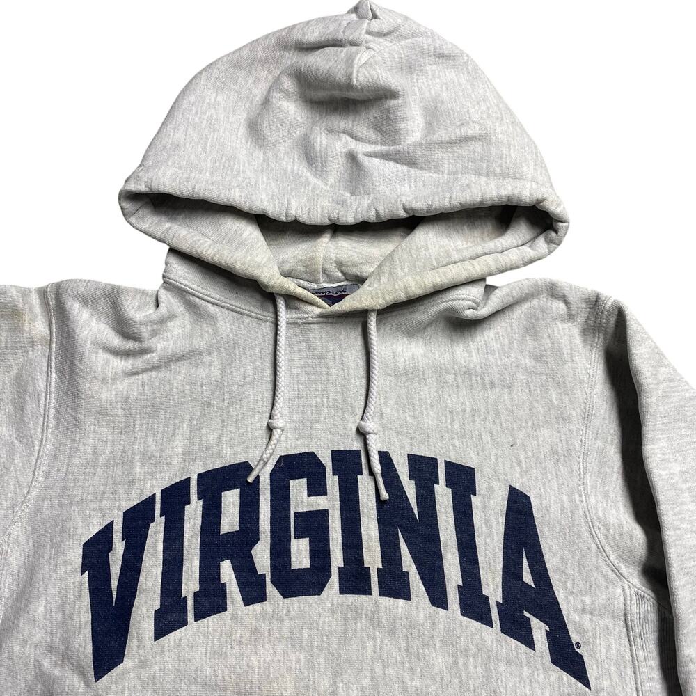 Vintage Y2K Virginia UVA Champion Reverse Weave College Hoodie Sweatshirt Small